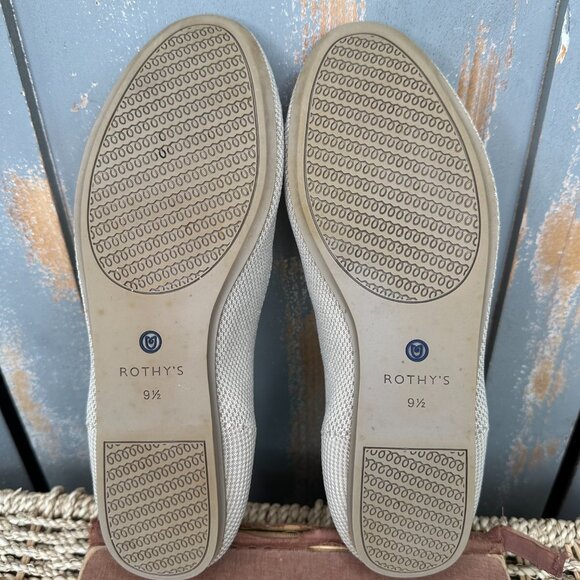 Rothy's The Loafer Linen Double Stitch Sz 9 1/2 - Picture 13 of 16
